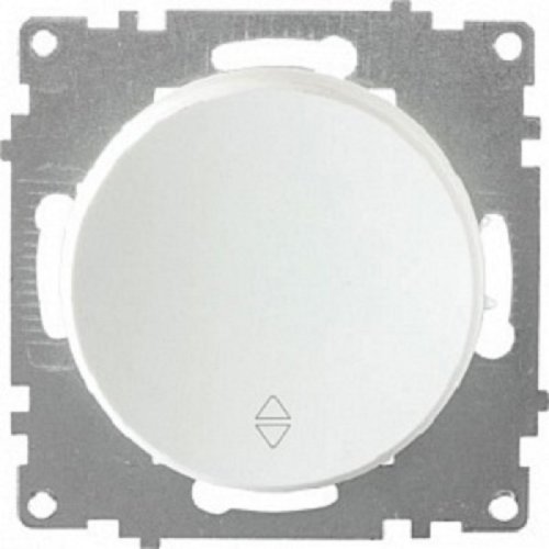 Переключатель без рамки OneKeyElectro Florence 1-кл. проходной белый картинка